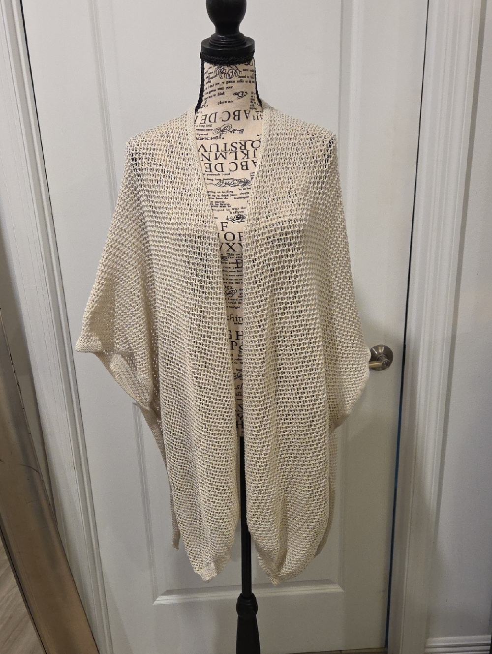 Sonoma Open-Weave Cream Knit Shrug--one Size, Please See Measurements!
